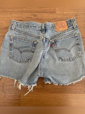 Levi's Light Blue vintage fitted Denim Shorts